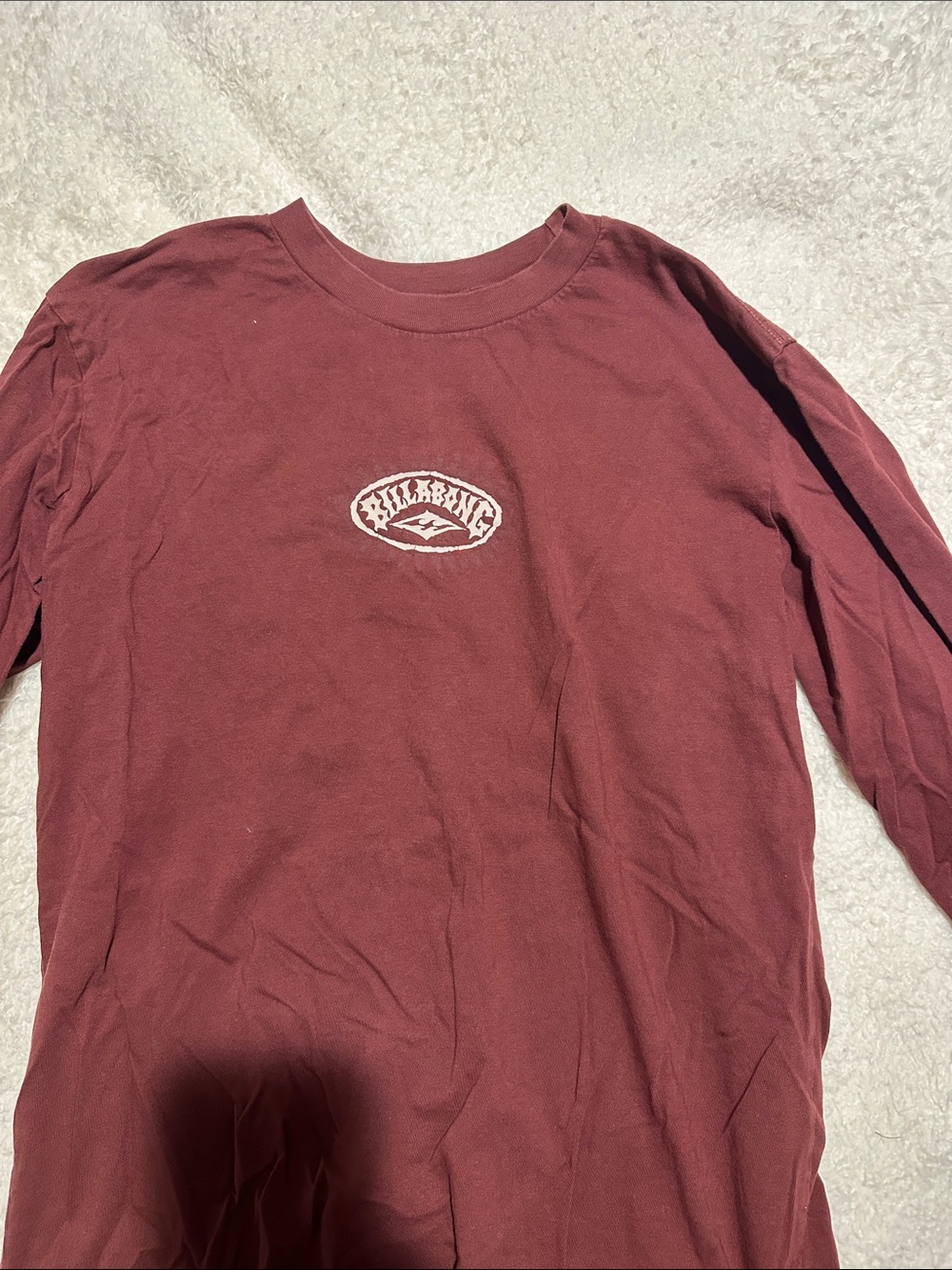 Billabong Long Sleeve Crew Tee - Wine